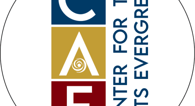 Center for the Arts Evergreen logo