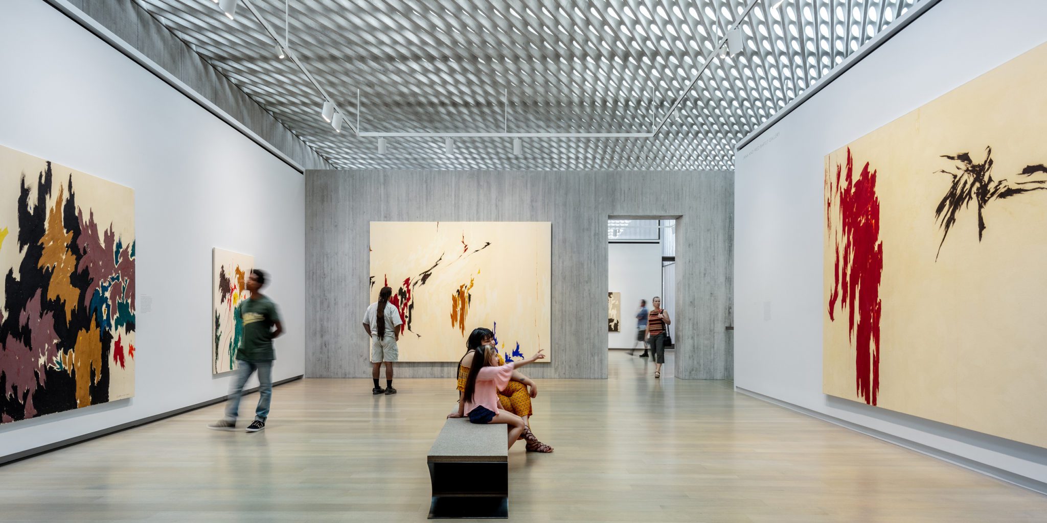 Visitors at the Clyfford Still Museum