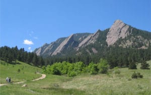 Flat Iron mountains in Boulder, Colorado