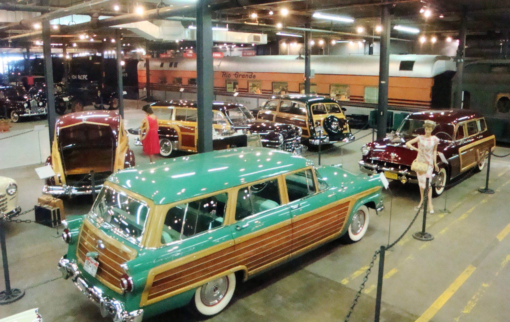 Forney Museum of Transportation exhibit with cars
