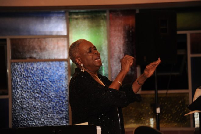 Bennie L. Williams directing the nationally-recognized Bennie L. Williams Spiritual Voices choir.