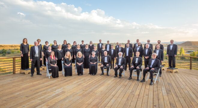 Ars Nova Singers posing together