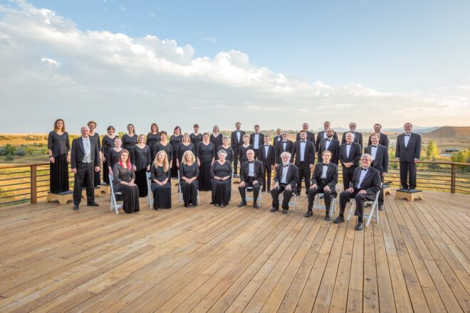 Ars Nova Singers posing together